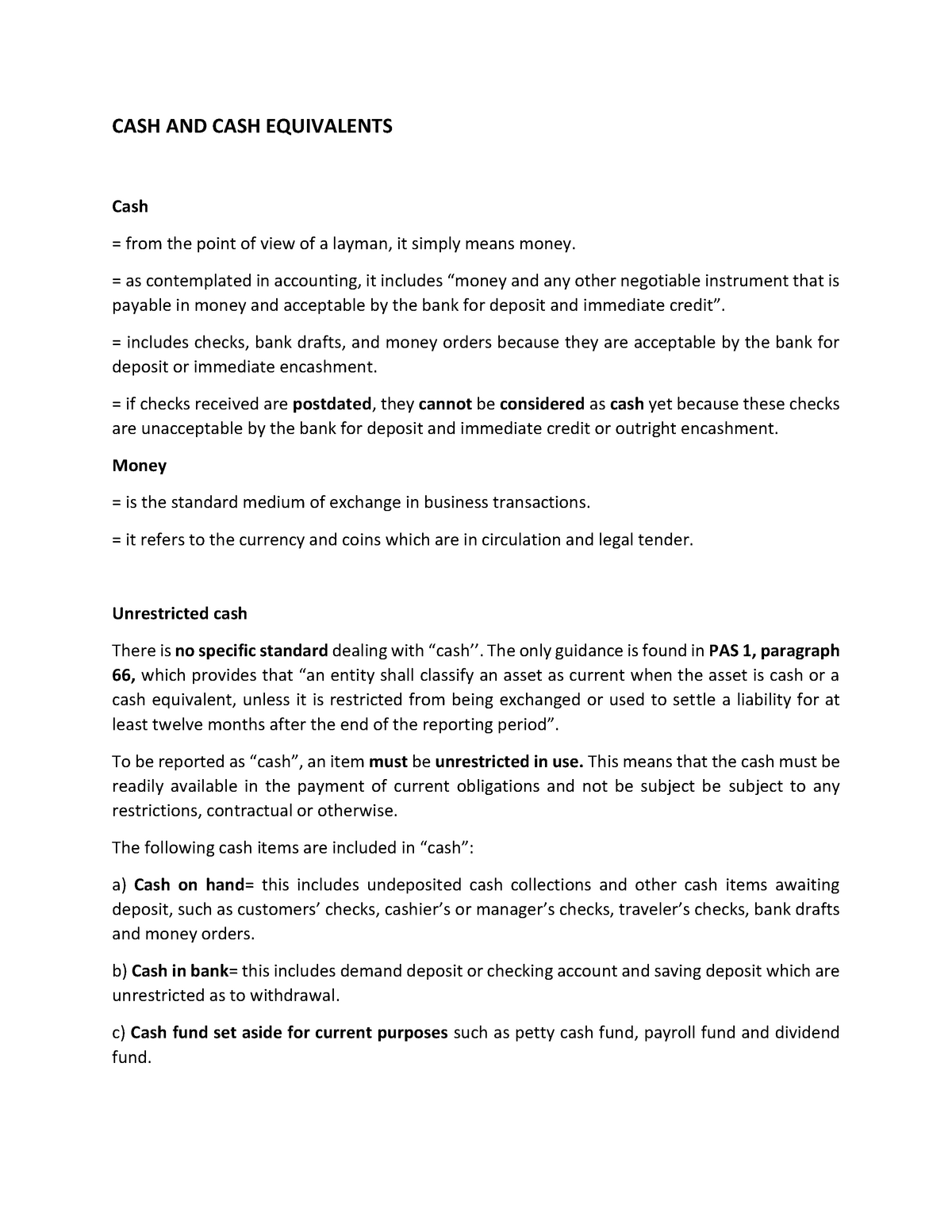 CASH AND CASH Equivalents Intermediate Accounting 1 CASH AND CASH   Thumb 1200 1553 