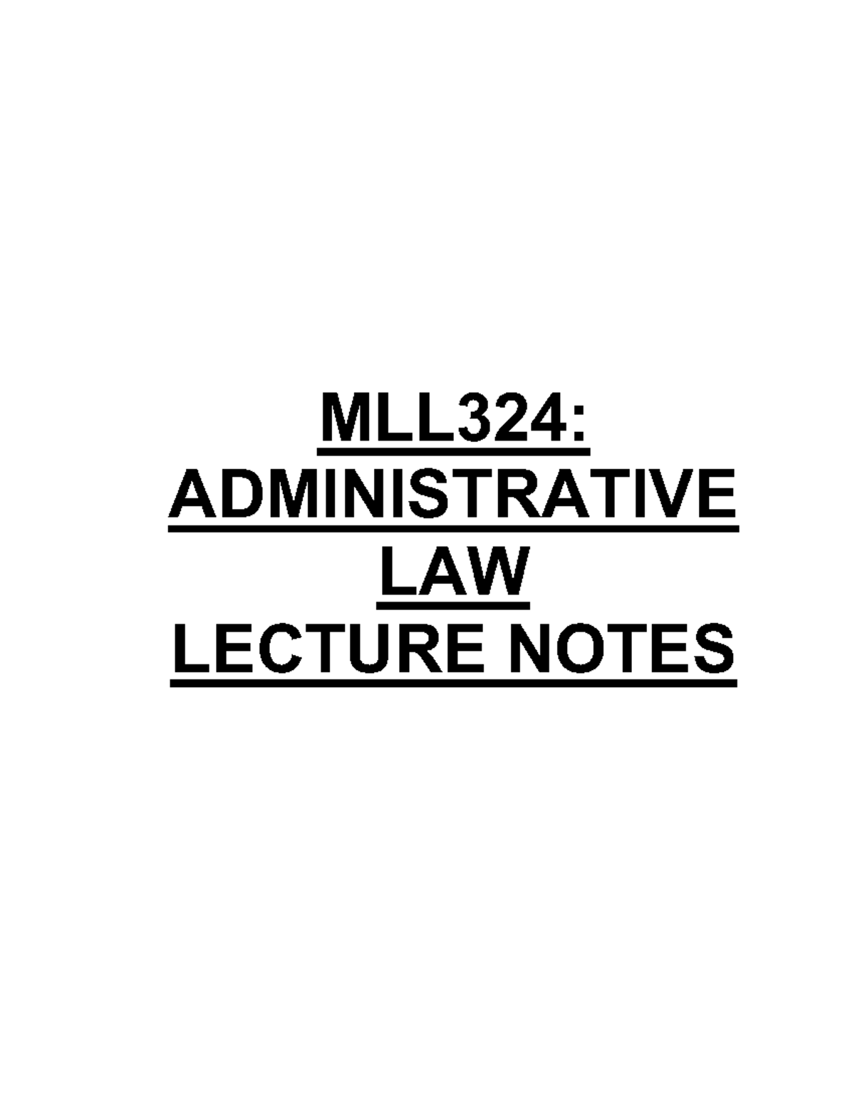 Admin MLL324 ADMINISTRATIVE LAW LECTURE NOTES Week 3 Introduction   Thumb 1200 1553 