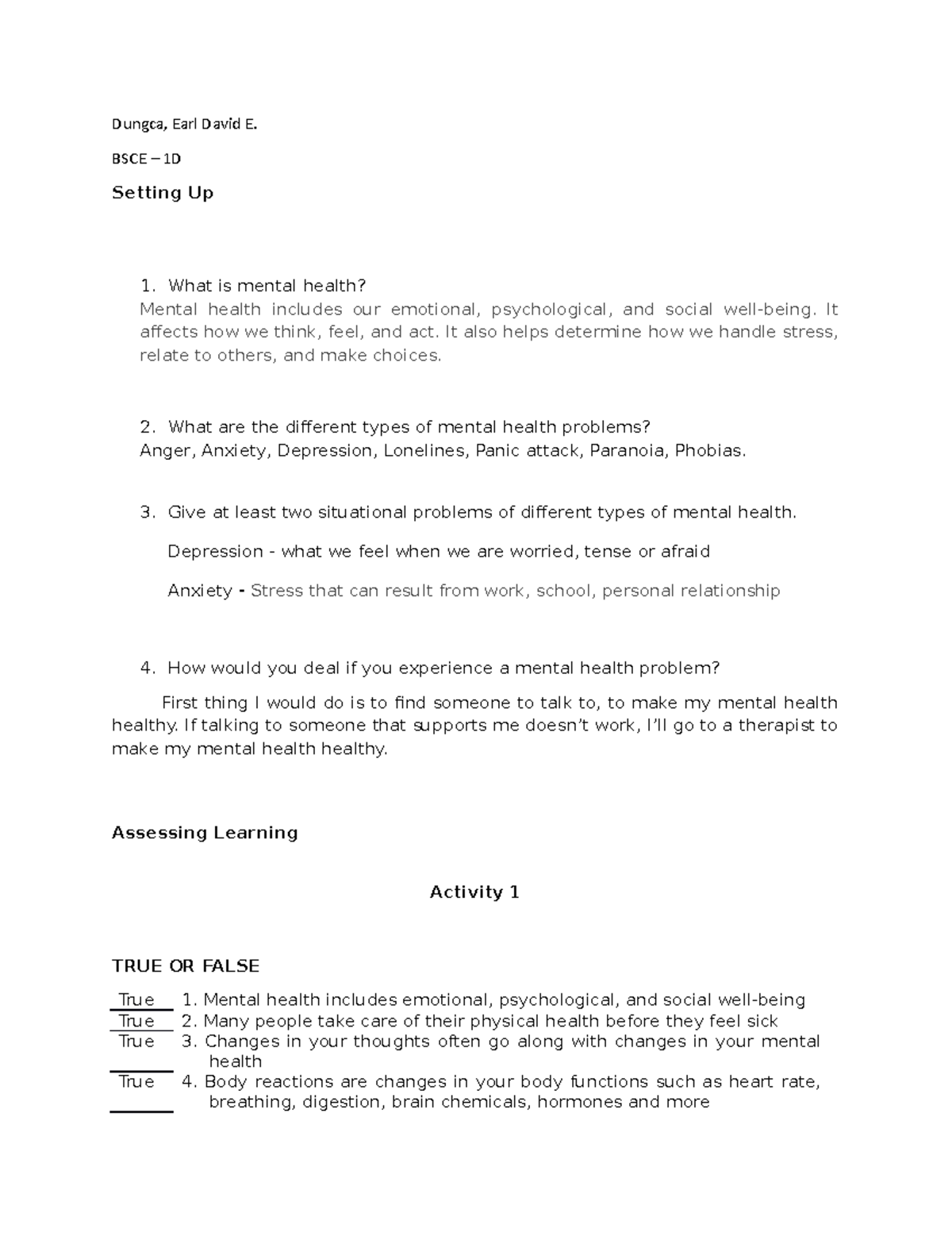 Dungca Earl David E - activities - Dungca, Earl David E. BSCE – 1D ...