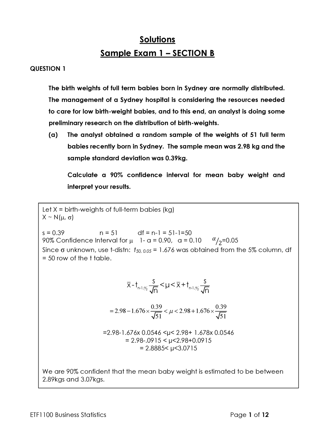 Sample/practice Exam, Answers - Warning: TT: Undefined Function: 32 ...