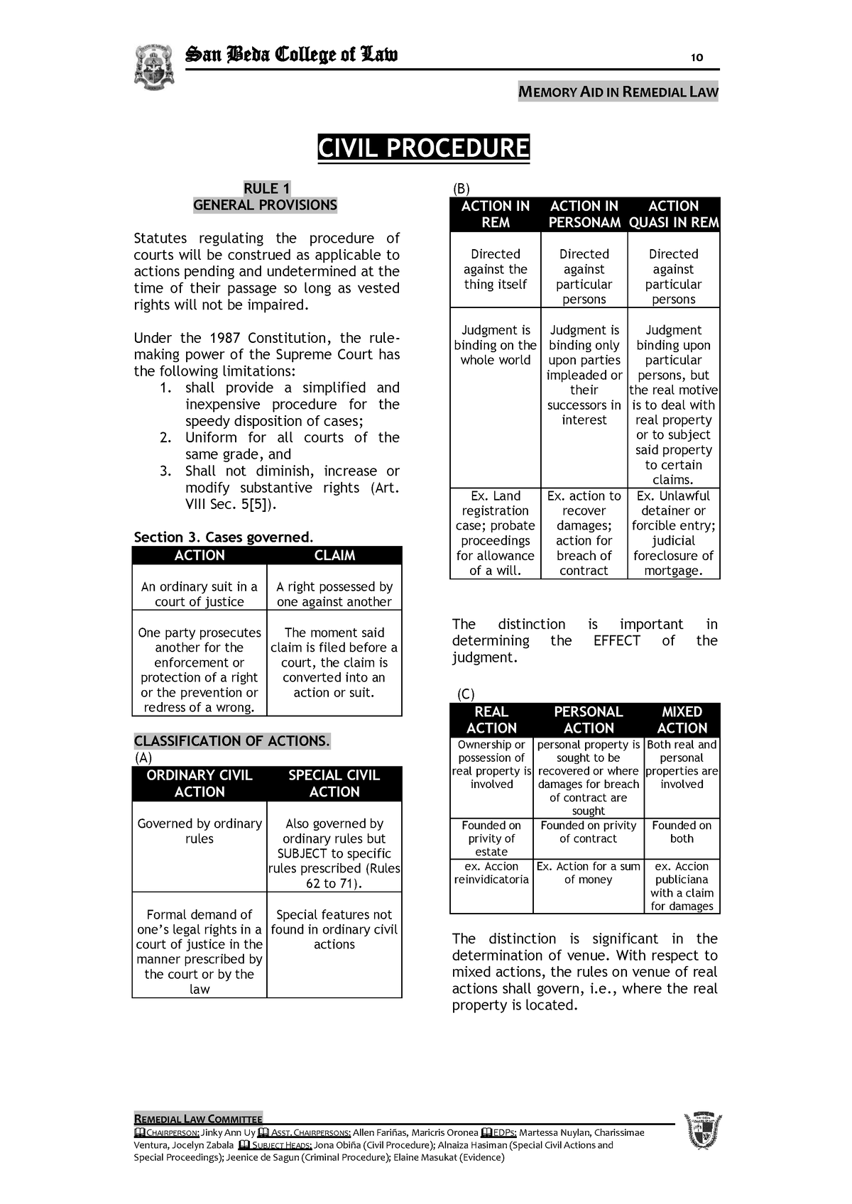 civil-procedure-memory-aid-memory-aid-in-remedial-law-remedial-law