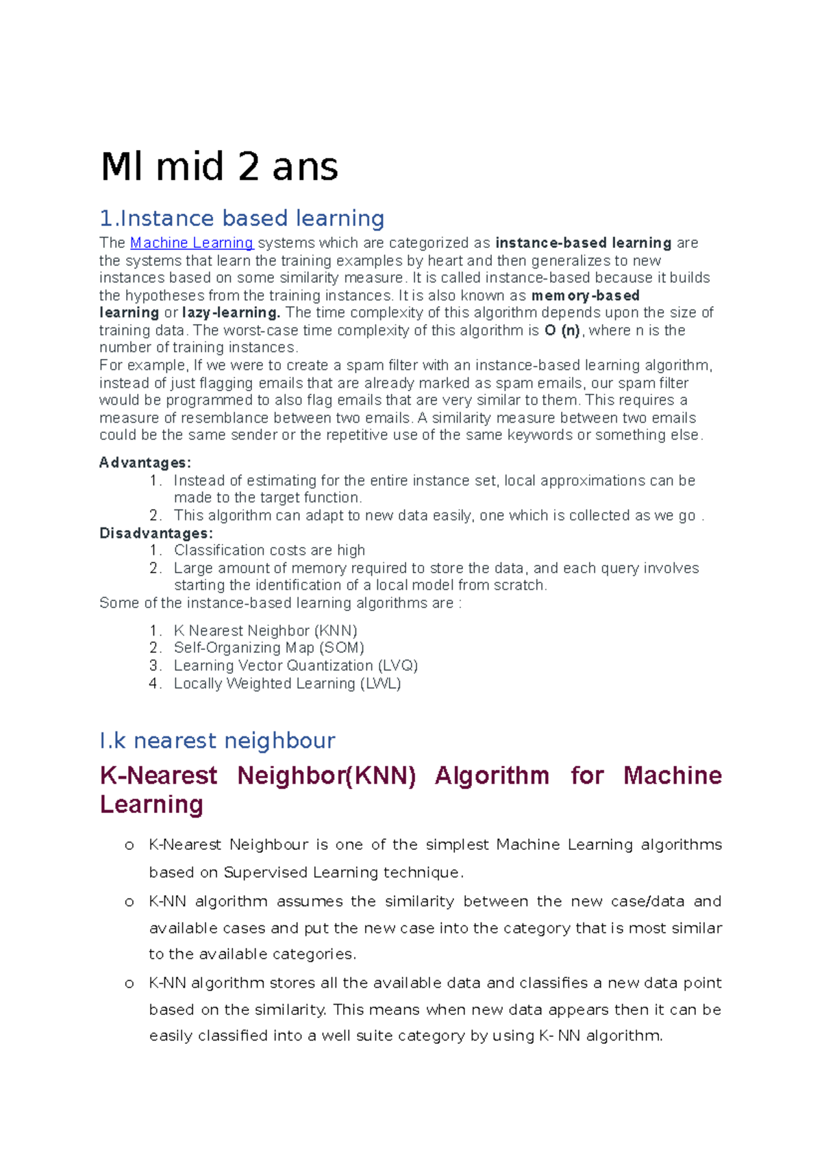 Ml mid2 ans - dfghjkgfdsawert6y78uiougfaswedrty - Ml mid 2 ans 1 based ...