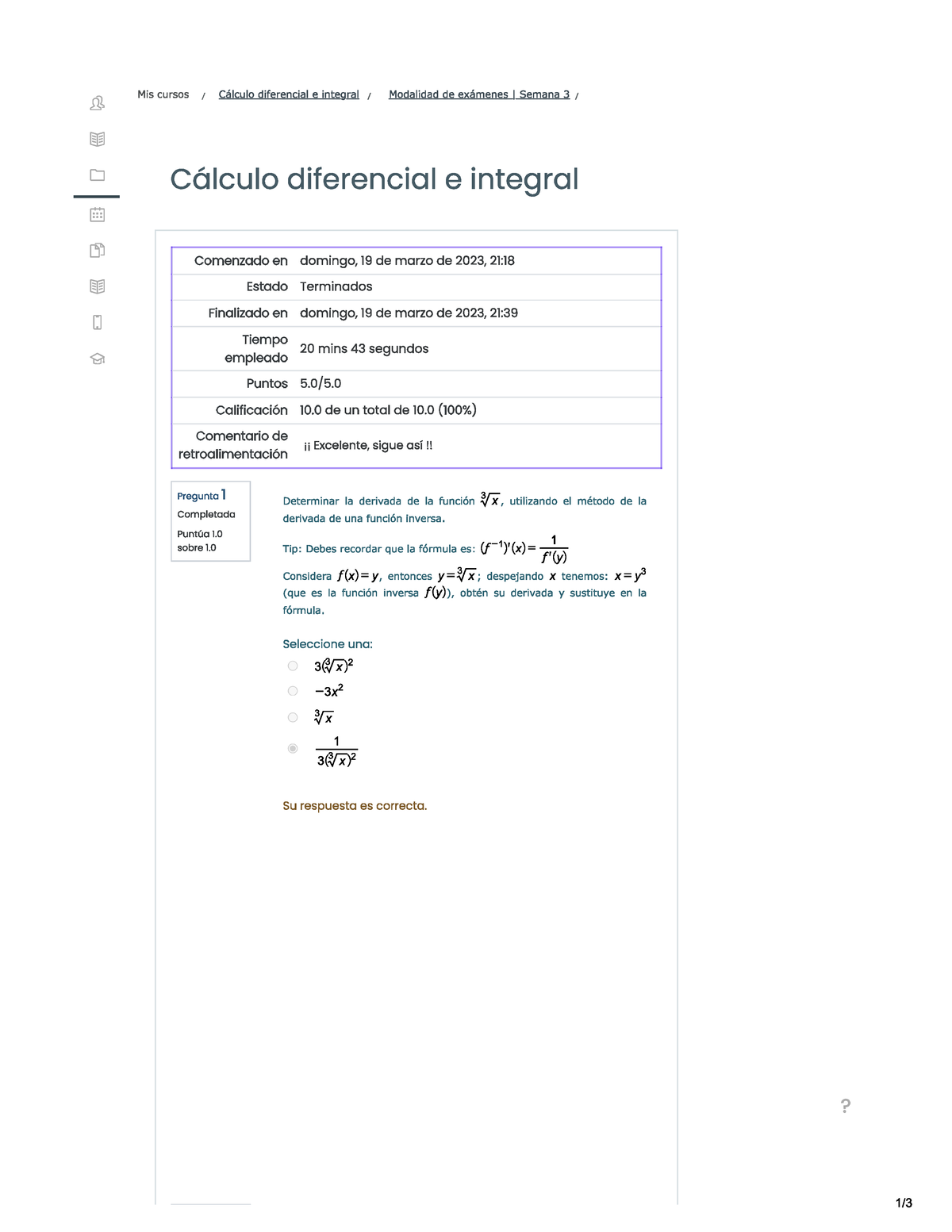 Semana 03 - Examen - Calculo Diferencial - Studocu