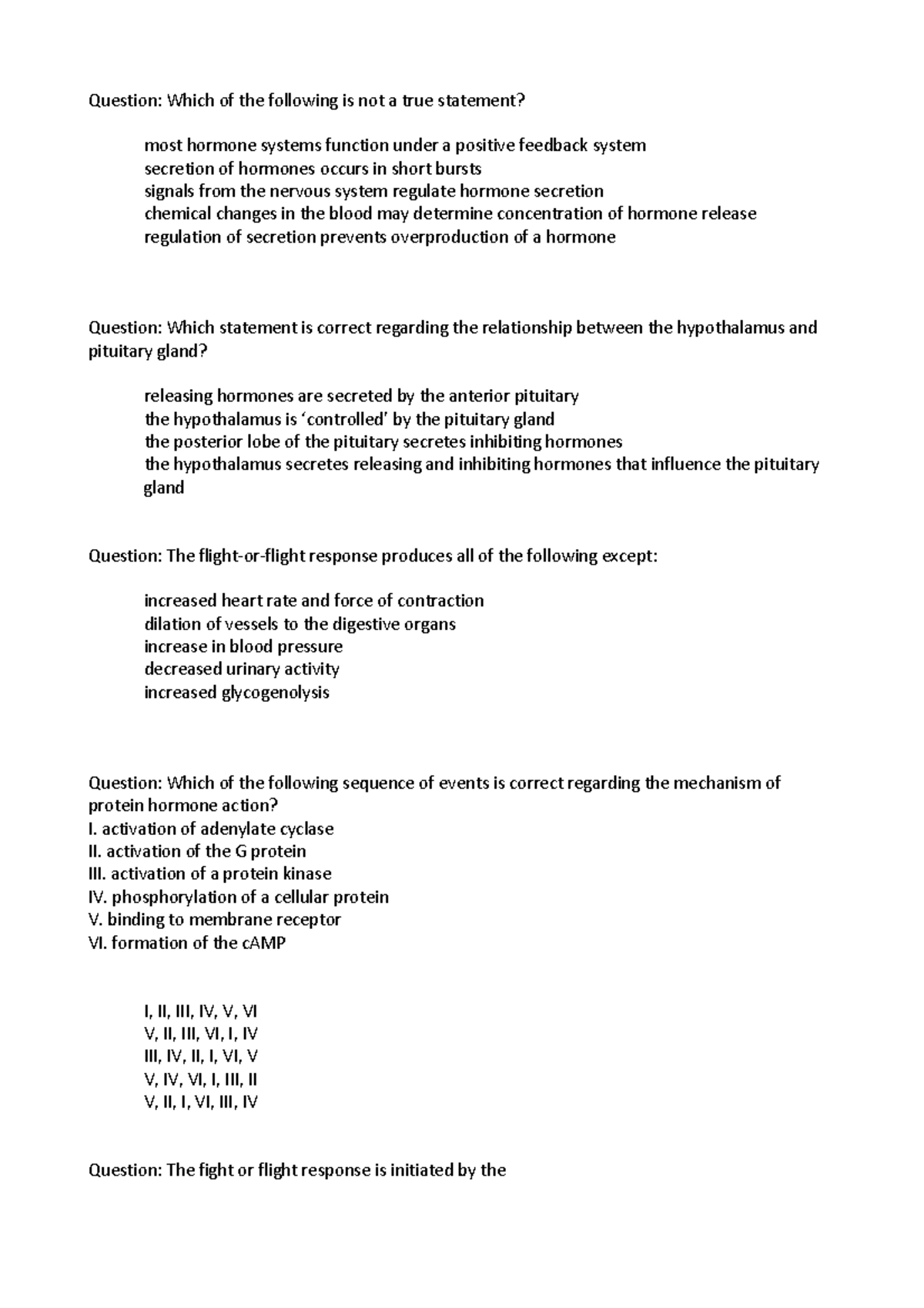Endocrinology Wiley test pdf version - HUBS1404 - UoN - Studocu