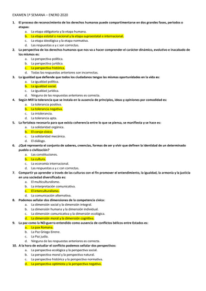 Preguntas Examen T1 DDHH Con Respuestas - TEMA 1: ASPECTOS GENERALES ...