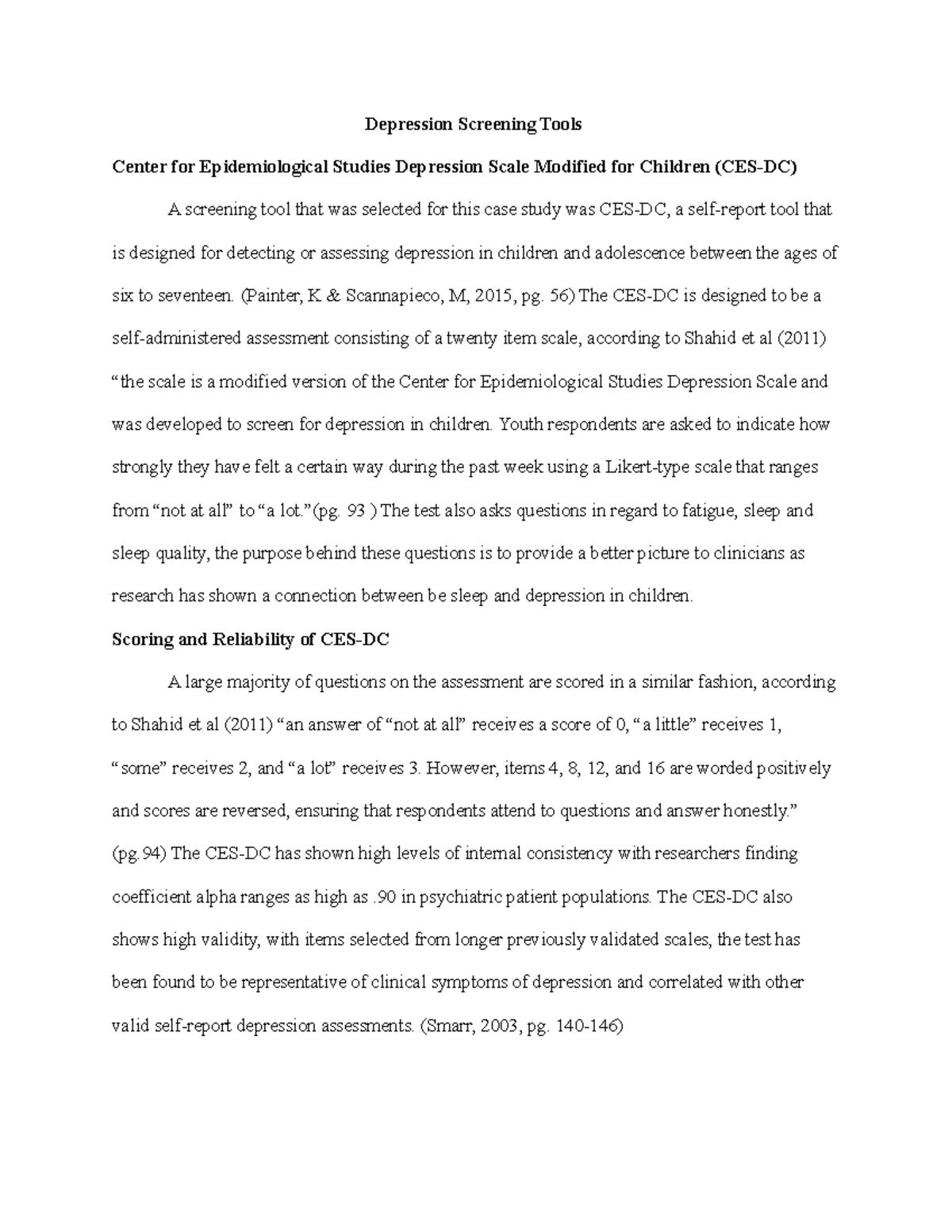 Depression Screening Tools Child Ado Paper Depression Screening Tools