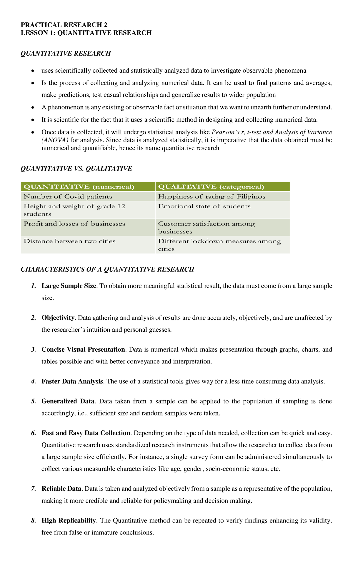 Practical Research 2 - ..... - PRACTICAL RESEARCH 2 LESSON 1 ...