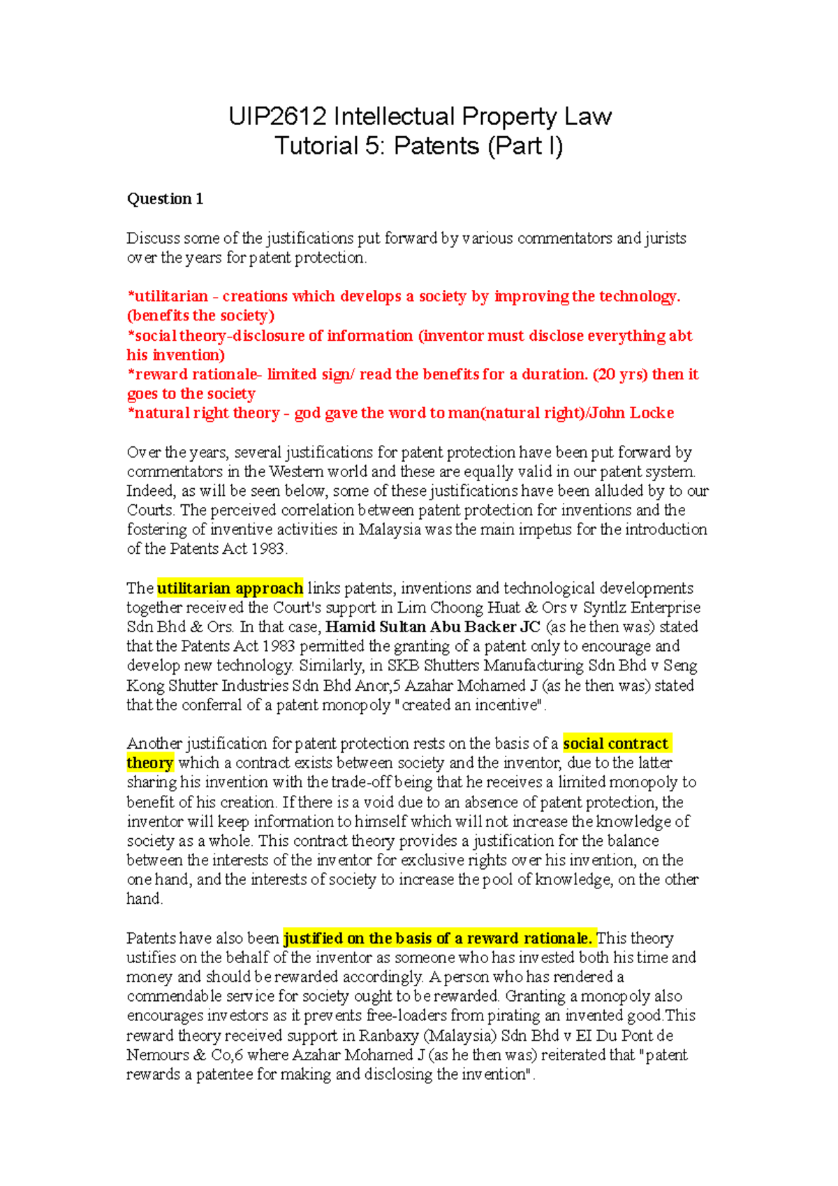 intellectual property assignment practical law