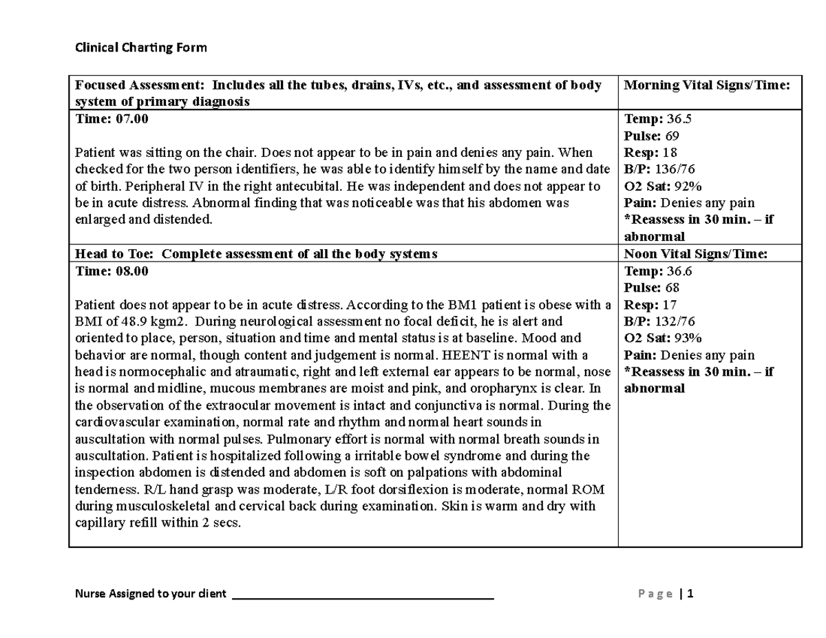 Ffg Clinical worksheet - 06 - MUSI 73 - Studocu