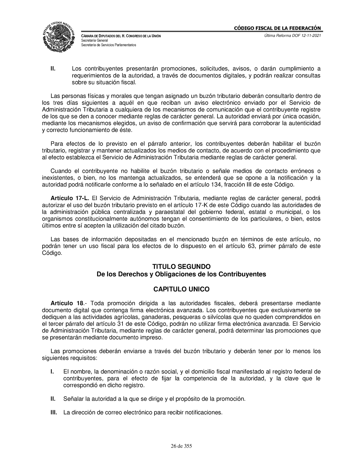 Articulo 17 k del codigo fiscal de la online federacion