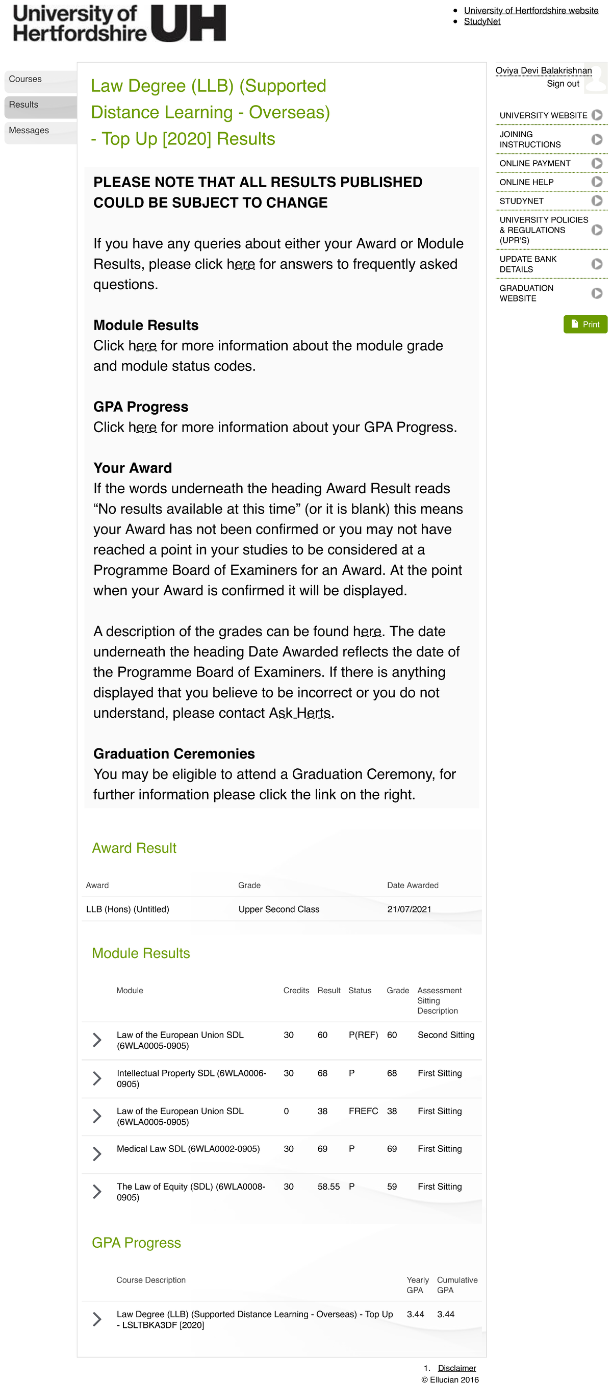 Results - Summary European Union law - University of Hertfordshire ...