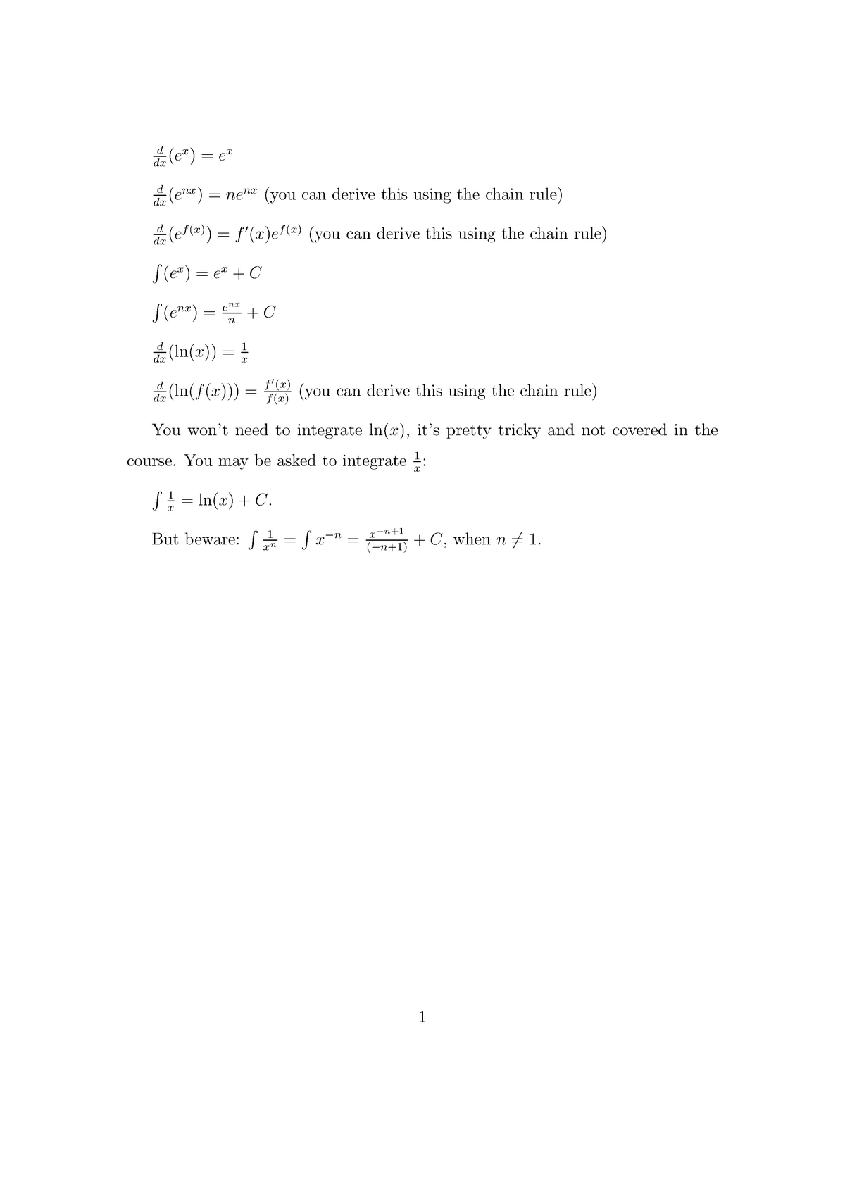 exponential-and-log-formulas-d-dx-e-x-ex-d-dx-e-nx-ne-nx-you