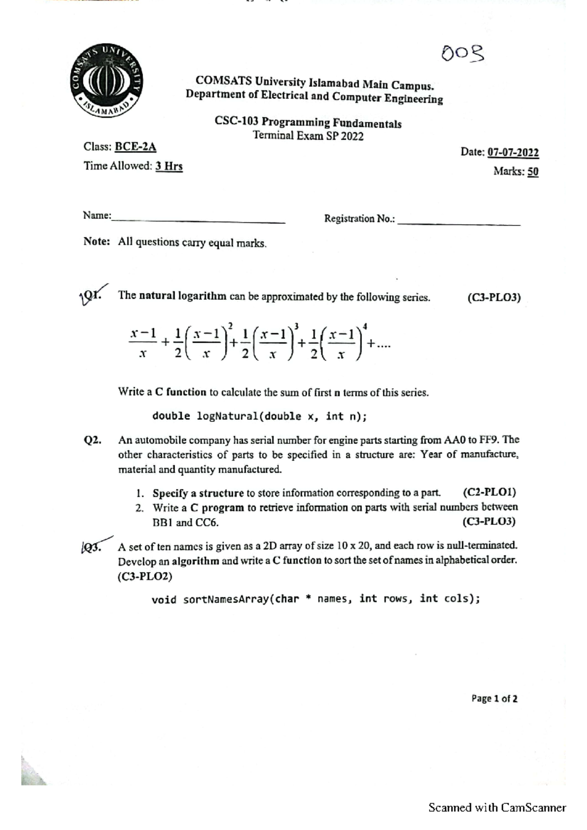 PF Terminal Sp22 - Programming Fundamentals - Scanned with CamScanner ...