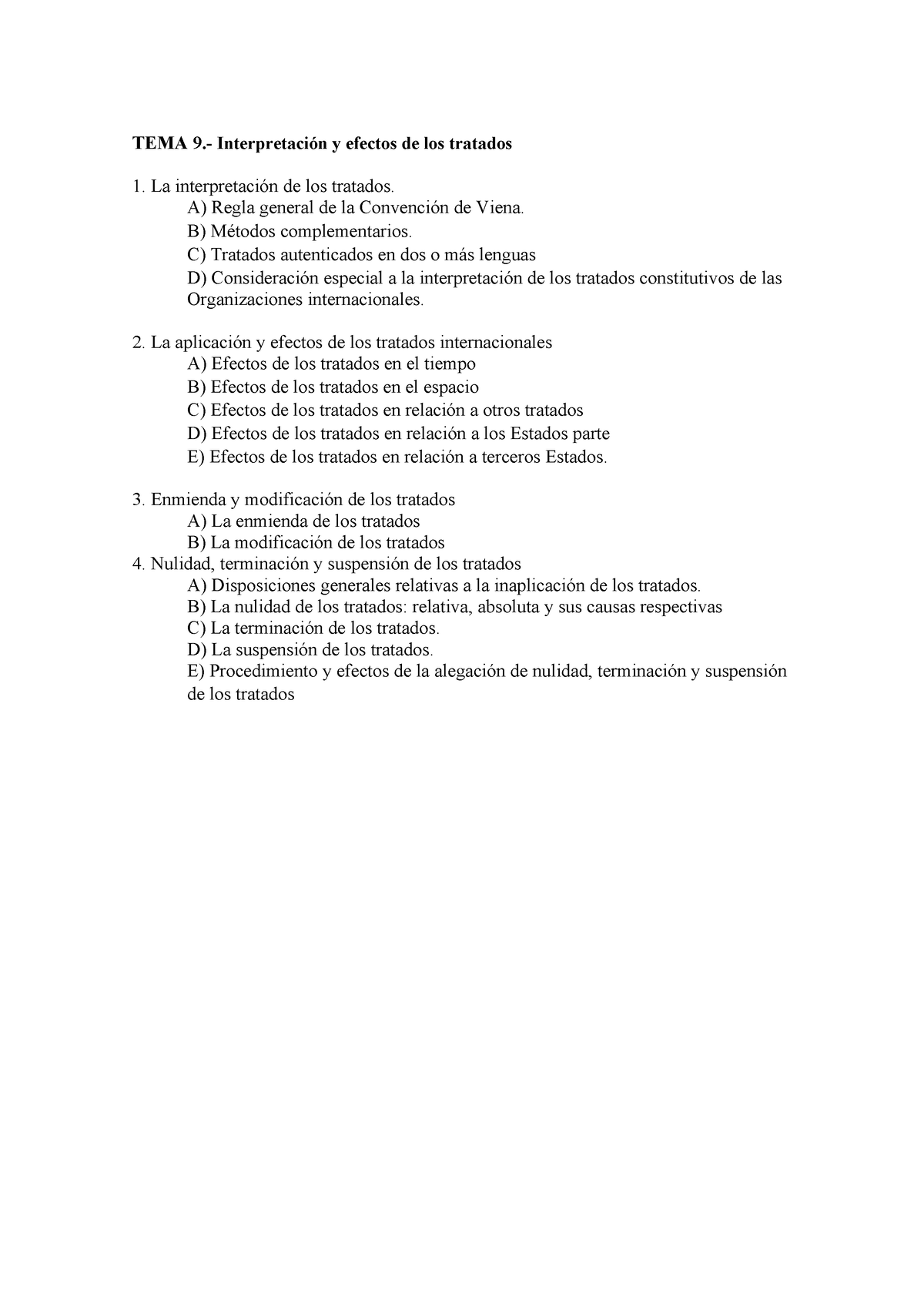 TEMA 19. Interpretación Y Efectos De Los Tratados - TEMA 9 ...