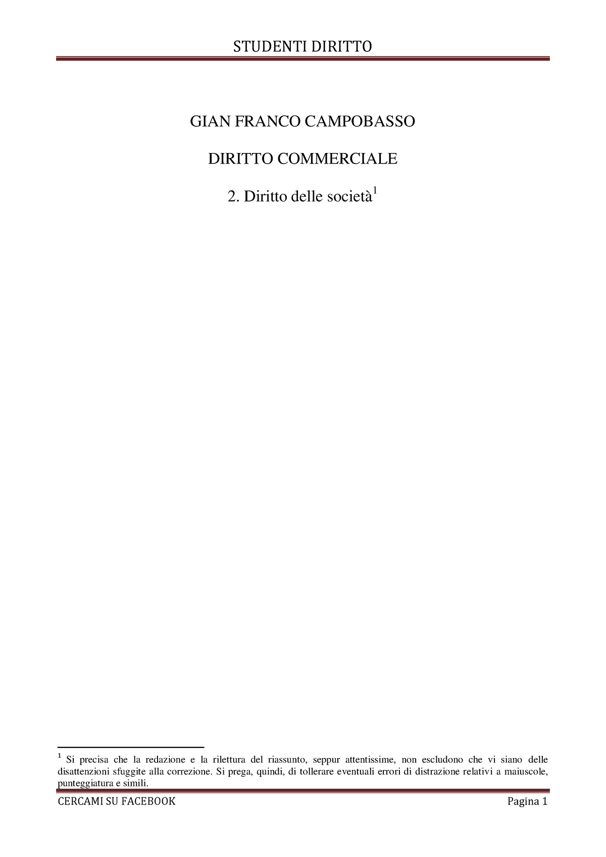 Campobasso VOL.2 Società - GIAN FRANCO CAMPOBASSO DIRITTO COMMERCIALE 2 ...