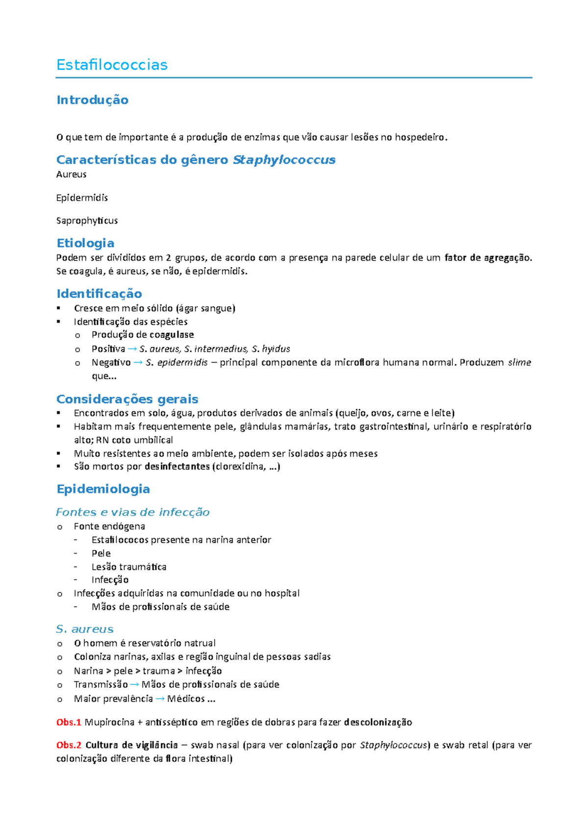 Aula 4 - Estafilococcias - Estafilococcias Introdução O que tem de ...