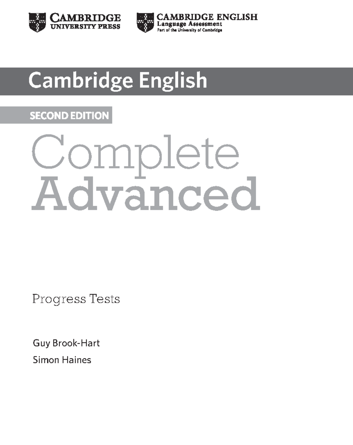 Complete Advanced Progress Tests - Progress Tests Advanced Complete Guy ...