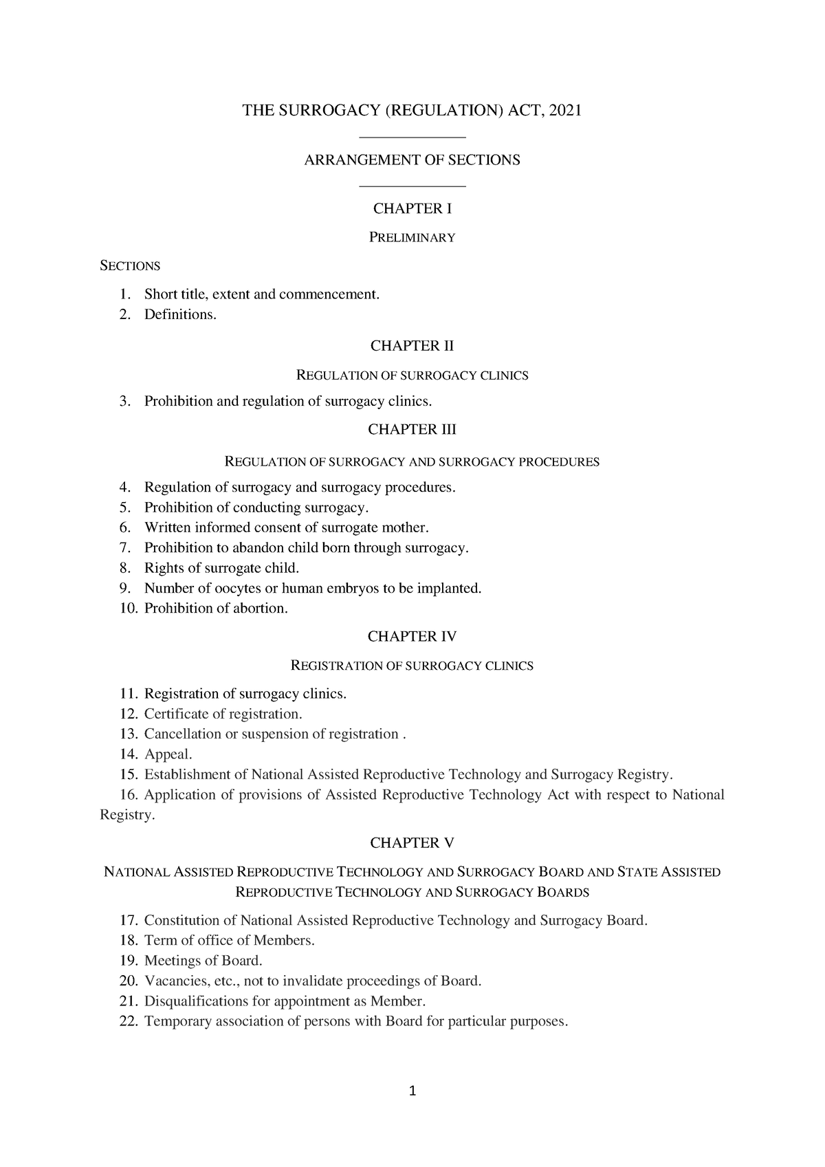 A2021-47 - Fghh - THE SURROGACY (REGULATION) ACT, 2021 ...