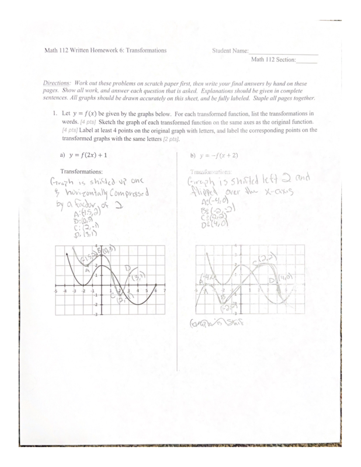 math 112 written homework transformations