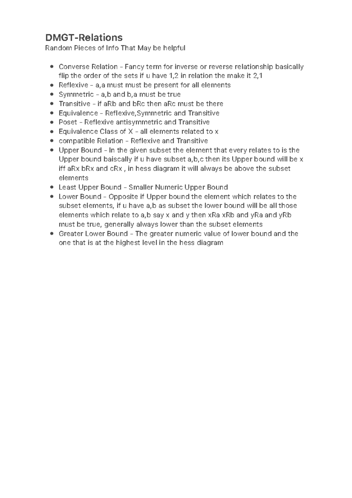 Dmgt relations a basic summary of relations dmgt relations random
