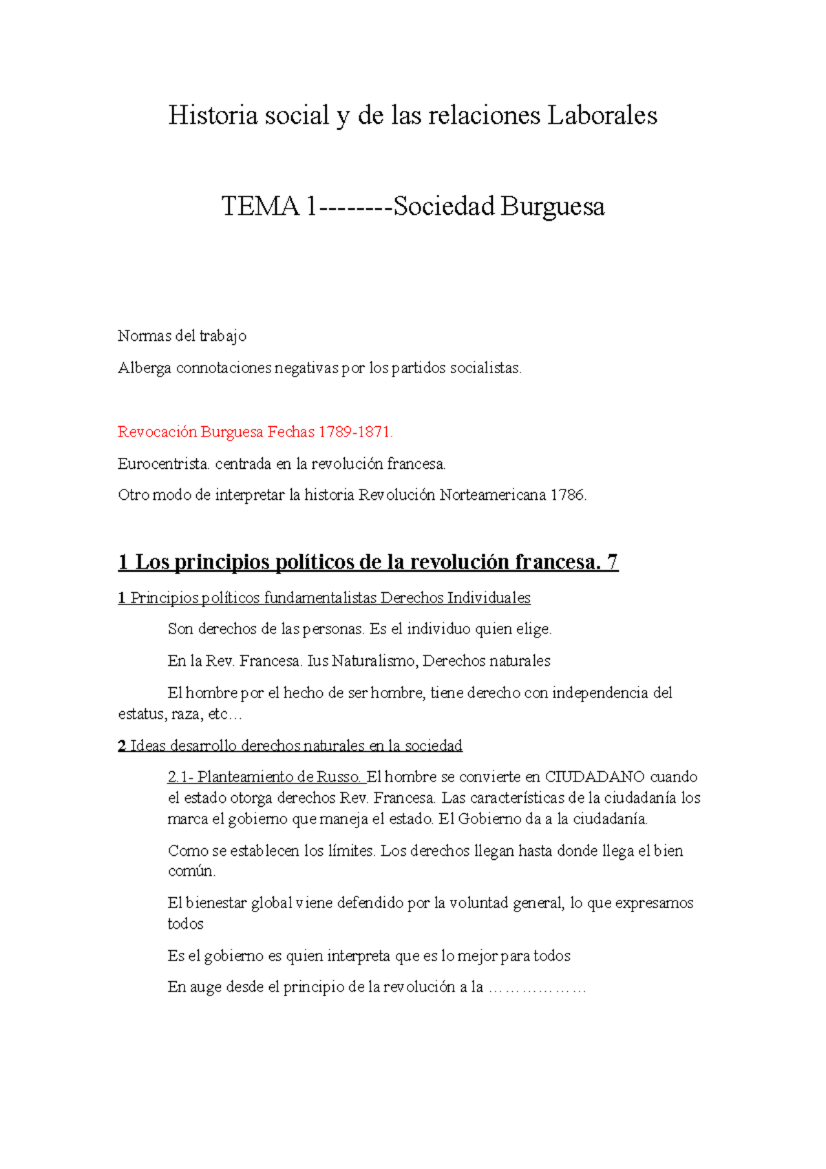 Historia social y de las relaciones Laborales - copia - Historia social ...