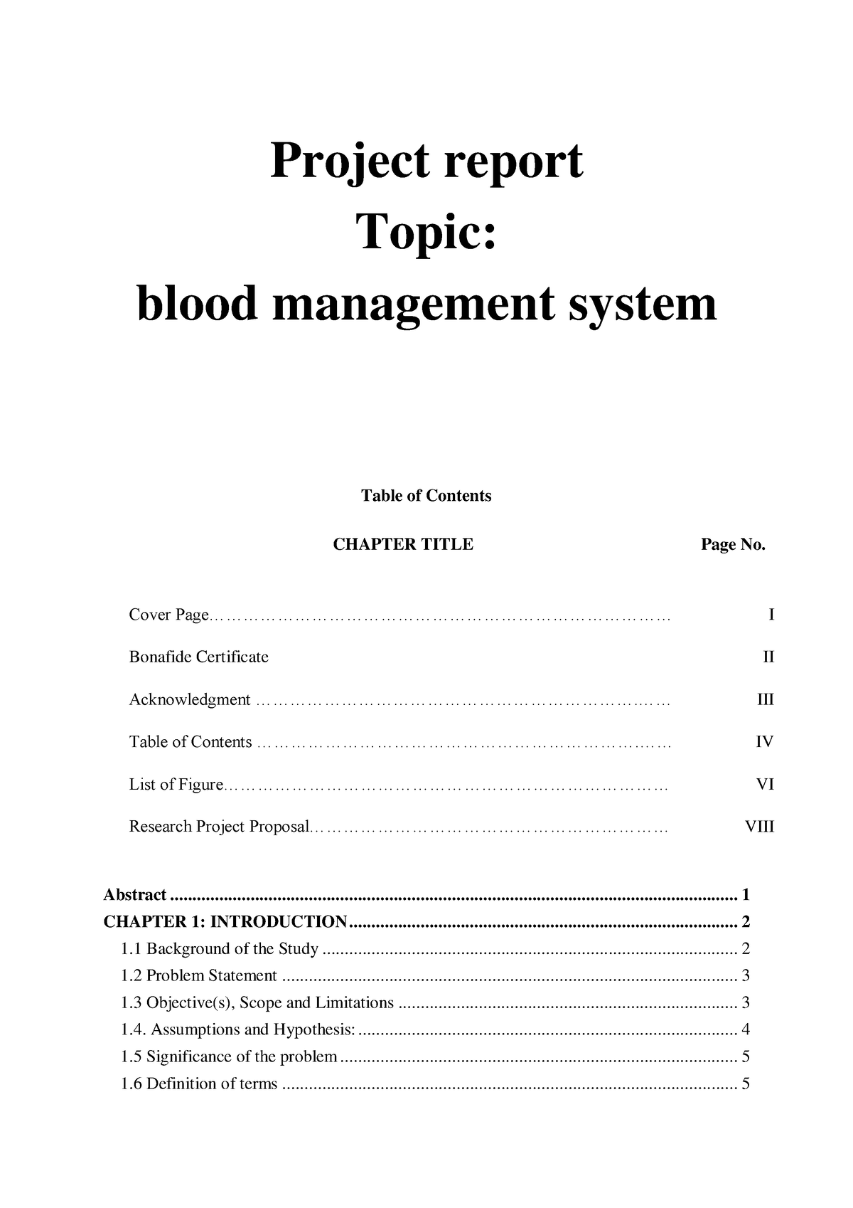 research topics blood bank