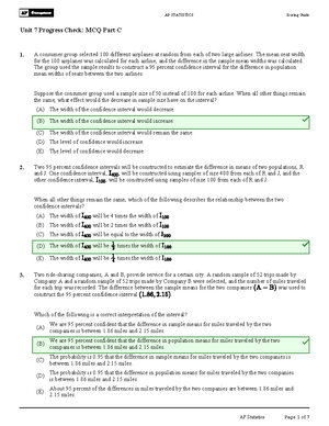 Chapter 9 - Ap statistics 2024 material for end of year exam - AP ...