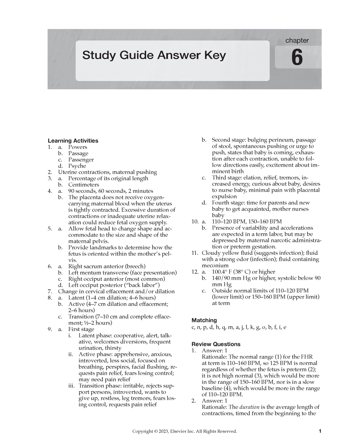 Chapter 006 - Notes - Study Guide Answer Key Chapter 6 Learning ...