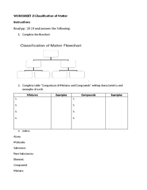 Worksheet+5 - intro a la QUIMICA - WORKSHEET 5. 2 Subatomic Particles ...