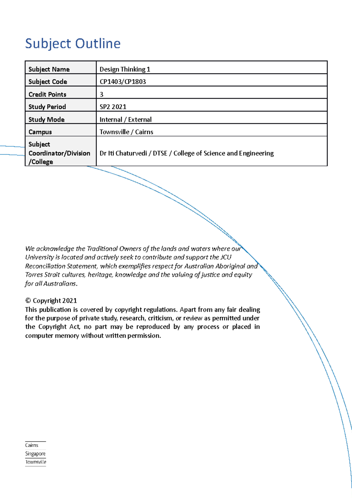 2021-Subject-Outline-CP1403 copy - Subject Outline Subject Name Design ...