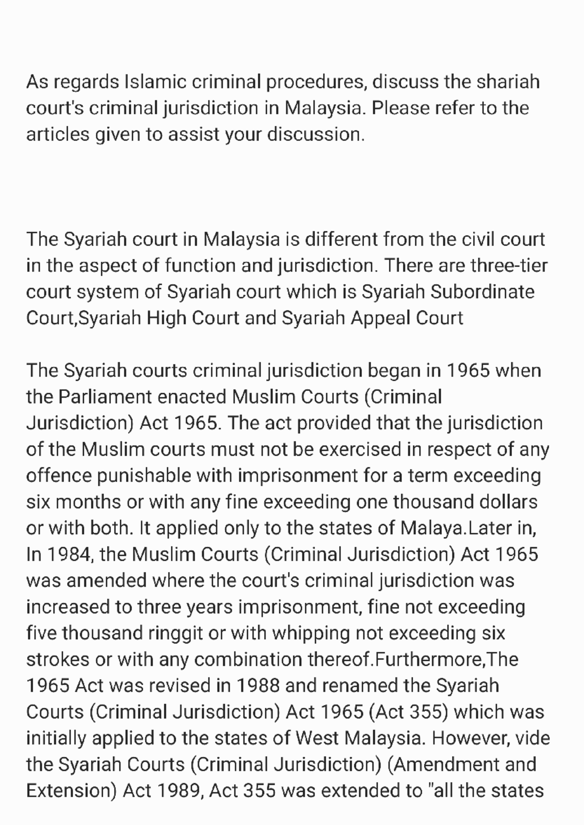 Procedure shariah court tutorial - Procedures in Syariah Court - Studocu