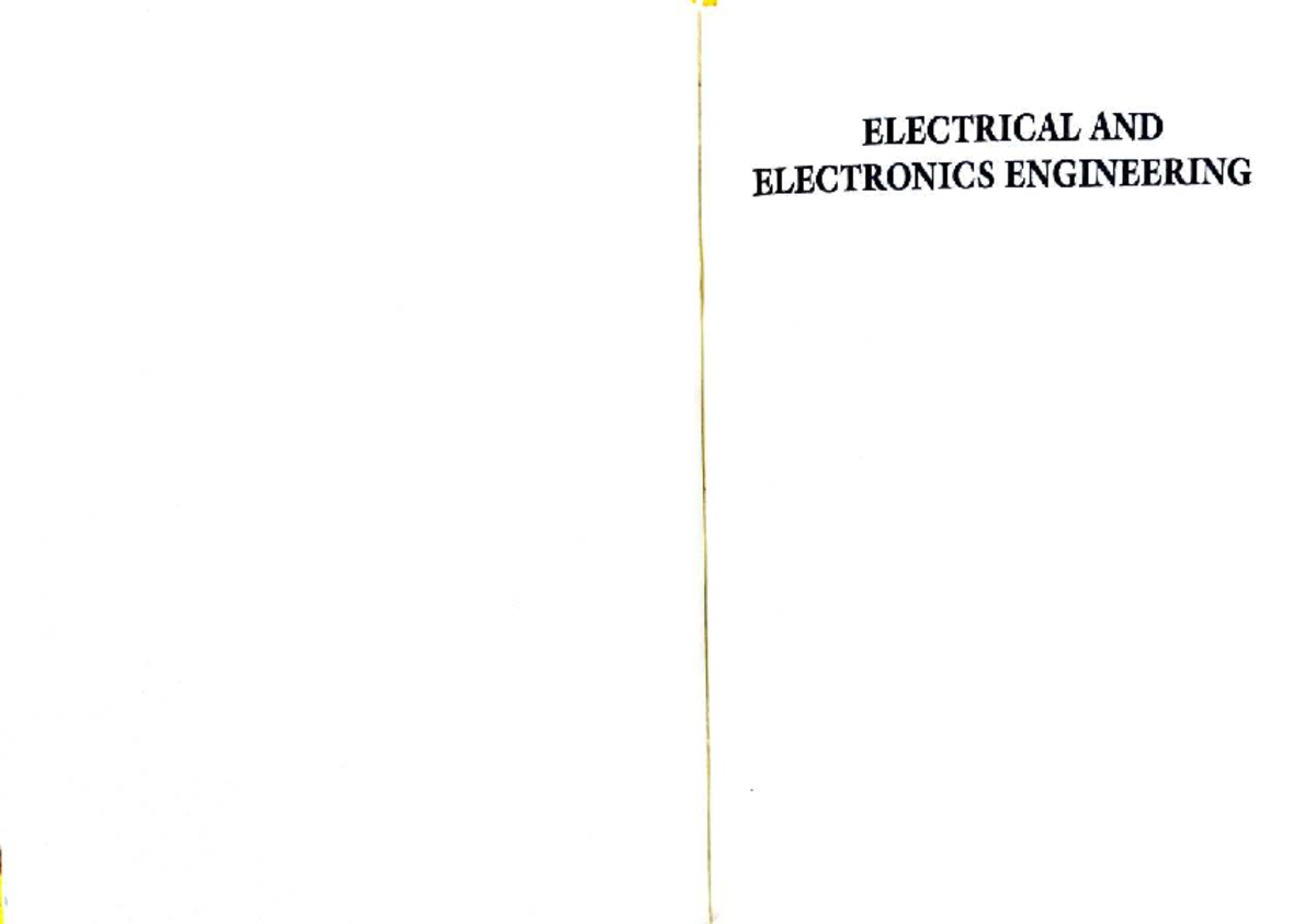 EEE TB - Electrical And Electronics Measurement - Studocu