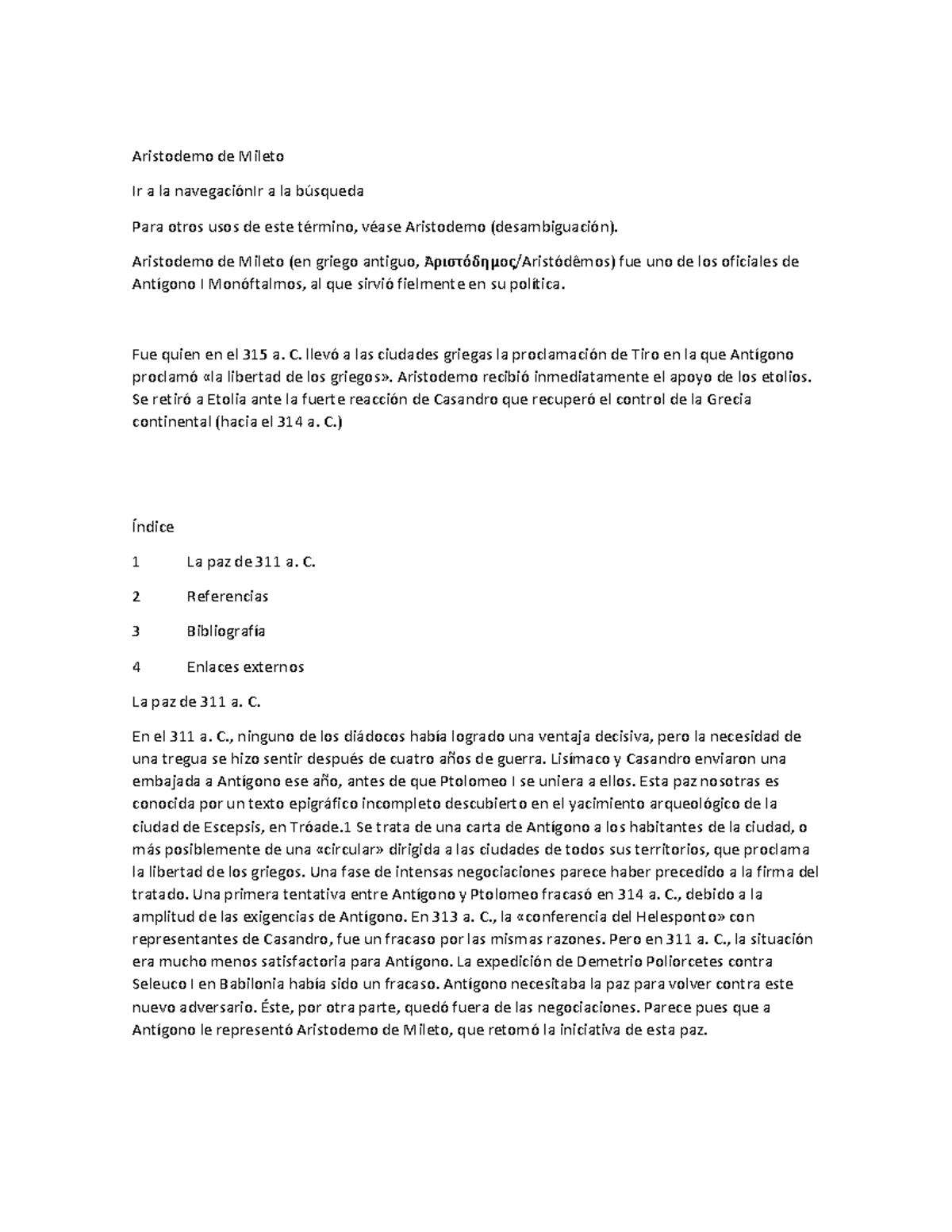 Aristodemo de Mileto no se Aristodemo de Mileto Ir a la