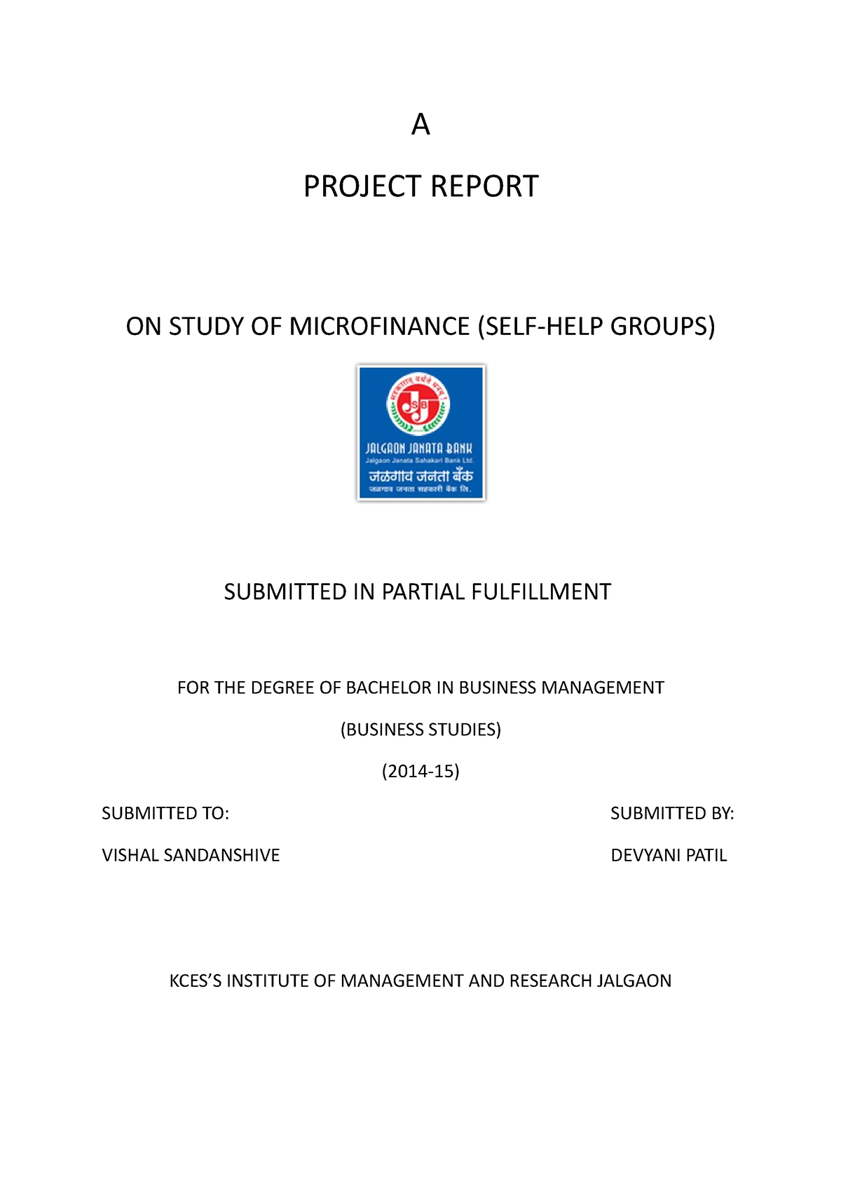 microfinance and self help group case study