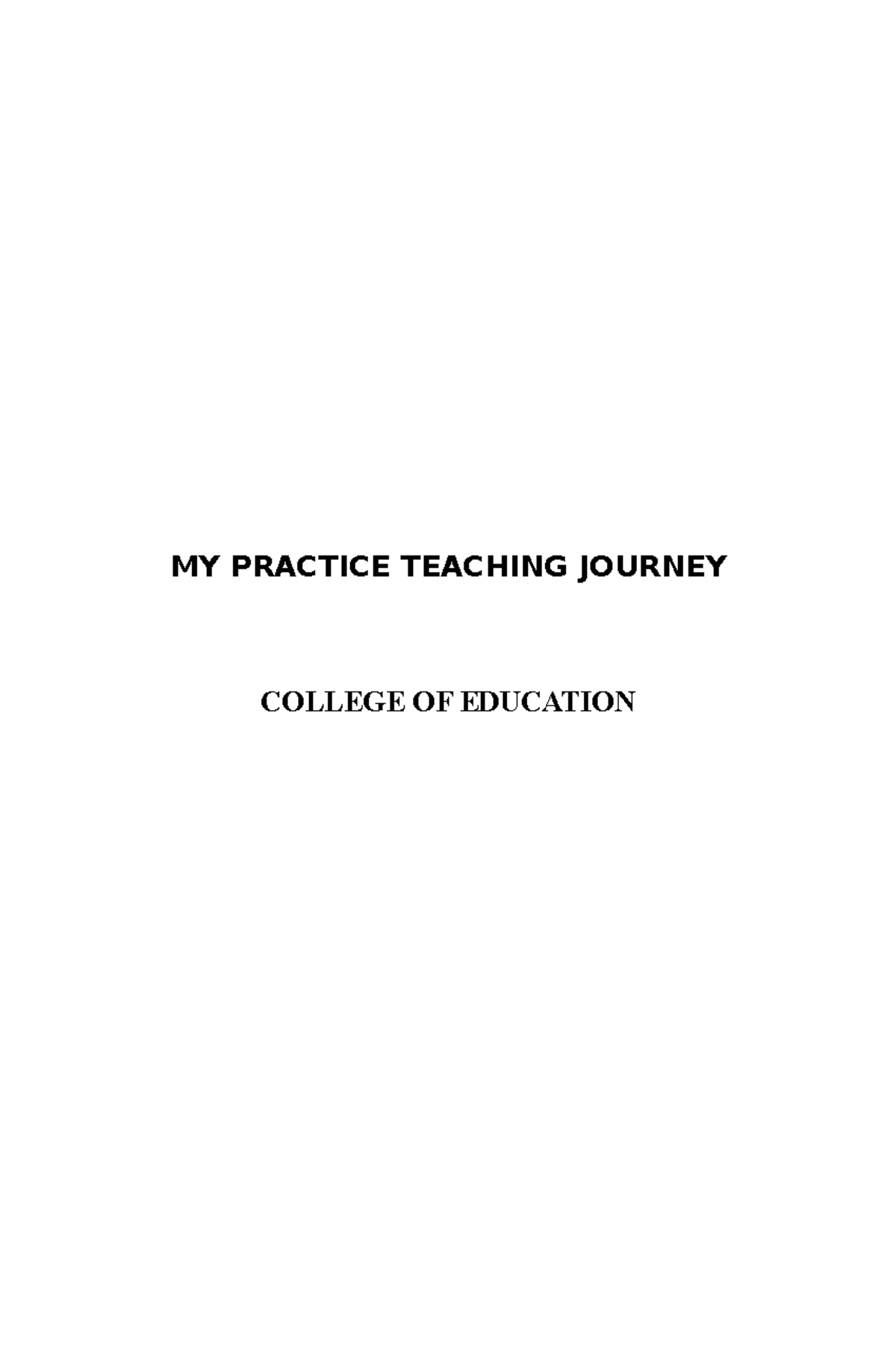 practice teaching experience essay