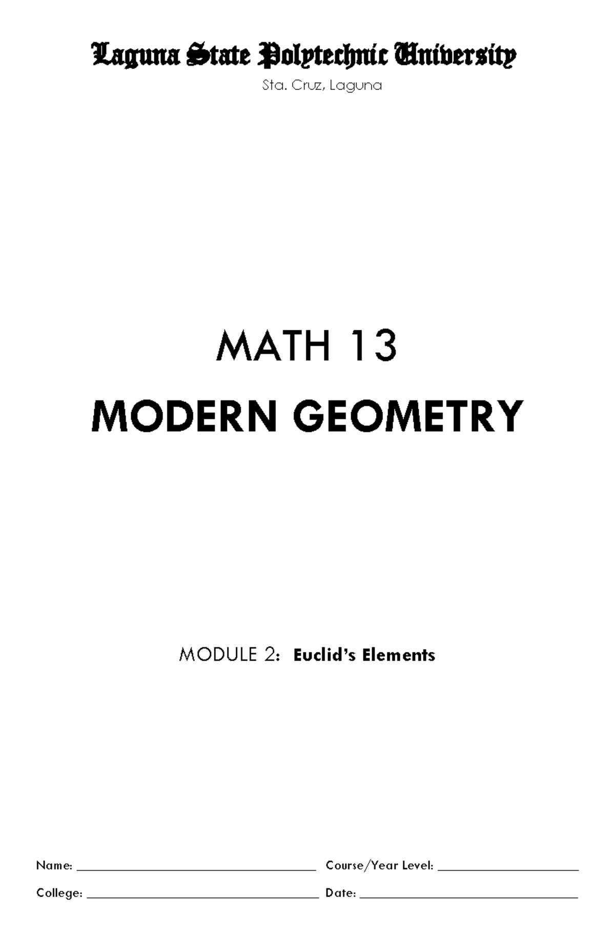 Math 13 Module 2 - ASCD - Laguna State Polytechnic University Sta. Cruz ...