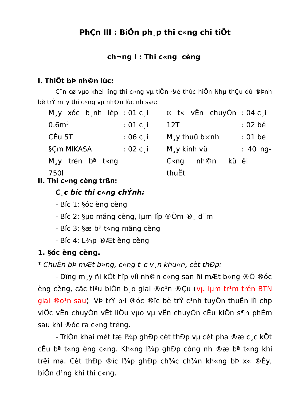 Cong Hop - Cong Hop - PhÇn III : BiÖn Ph ̧p Thi C«ng Chi TiÕt Ch¬ng I ...