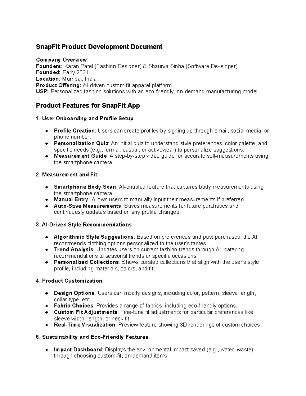 Snap Fit Product Development - SnapFit Product Development Document ...
