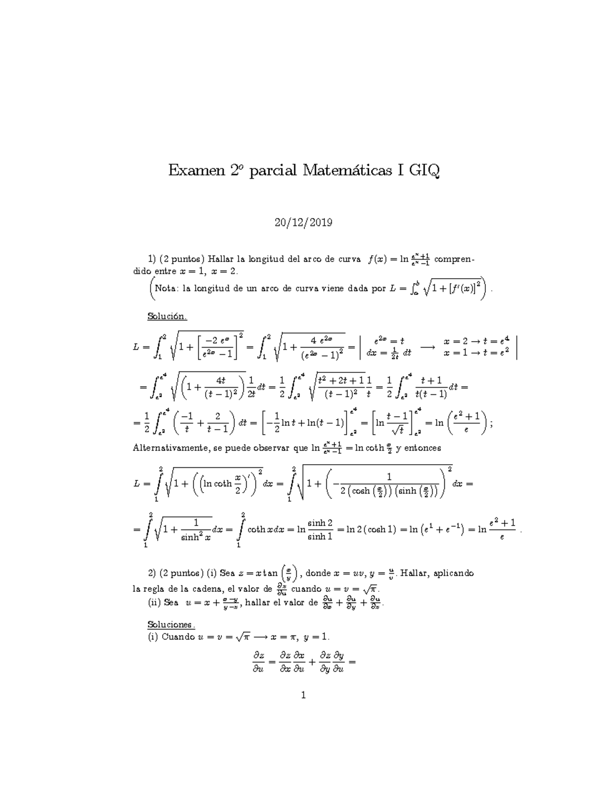 Examen 2º Parcial, 20 - Apuntes - Examen 2 O Parcial Matem·ticas I GIQ ...