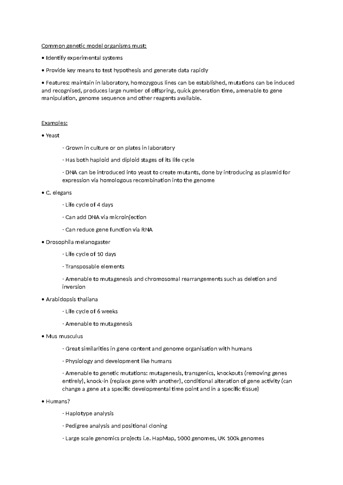 model organisms - Examples: Yeast Grown in culture or on plates in ...