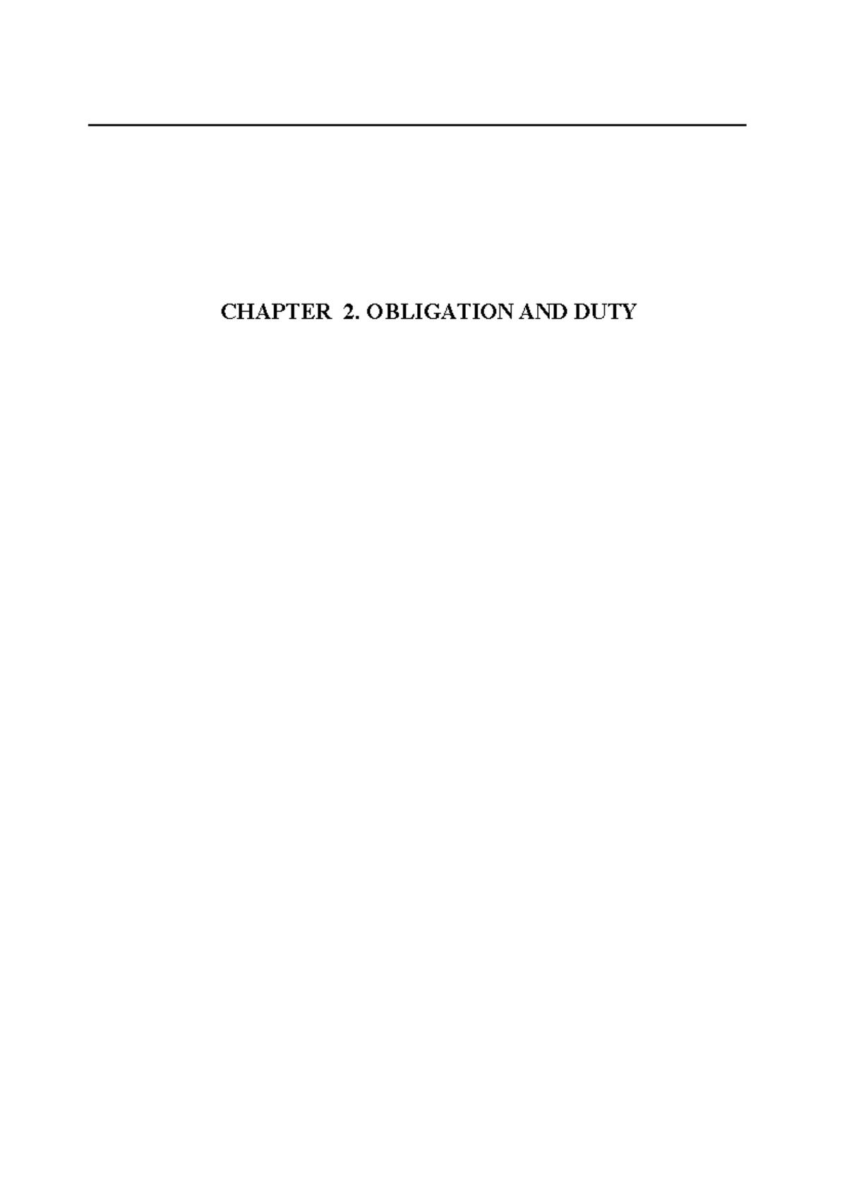 10 Notes Obligation and Duty CHAPTER 2. OBLIGATION AND DUTY 2 Main
