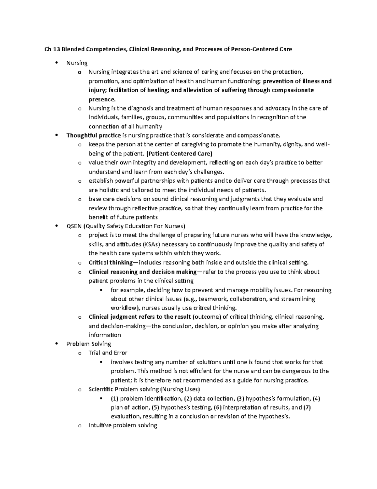 Fundamentals 2 Study Guide Exam 2 - Ch 13 Blended Competencies ...