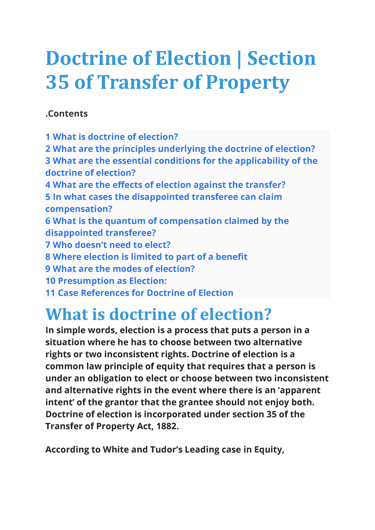 doctrine-of-election-contents-1-what-is-doctrine-of-election-2-what