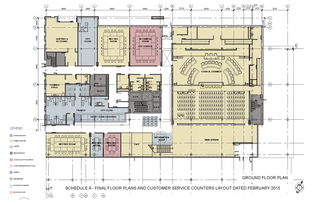 New City Hall approved in principle Floor Plans - DN A A B C D E UP E ...