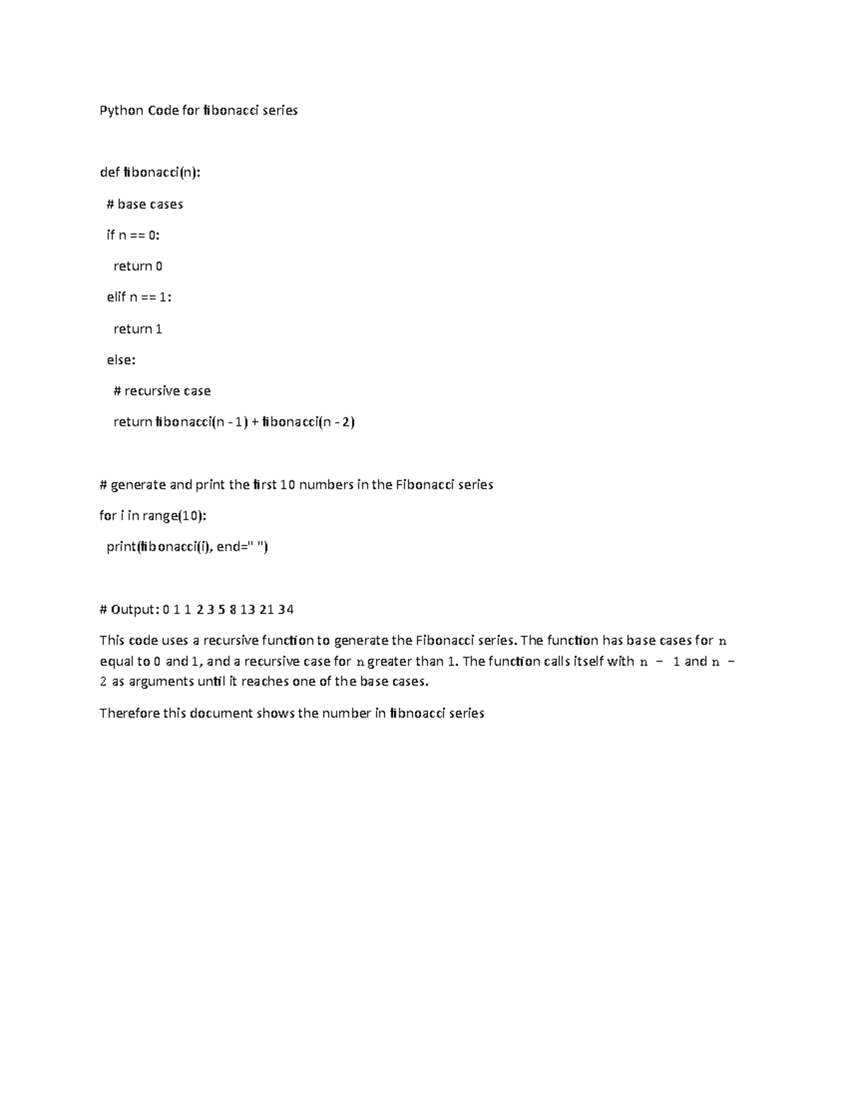 python-code-for-fibonacci-series-the-function-has-base-cases-for-n