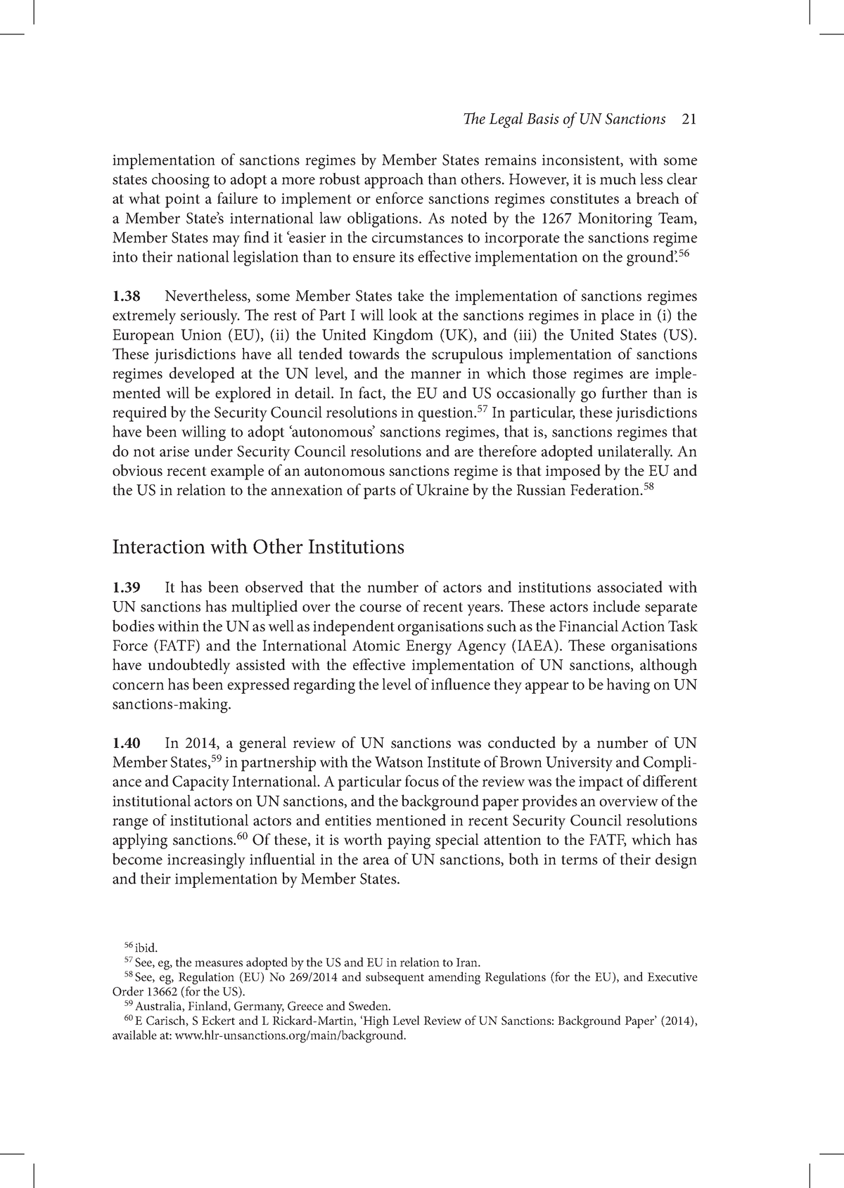 Zlib - N/a - E Legal Basis Of UN Sanctions 21 56 Ibid. 57 See, Eg, The ...