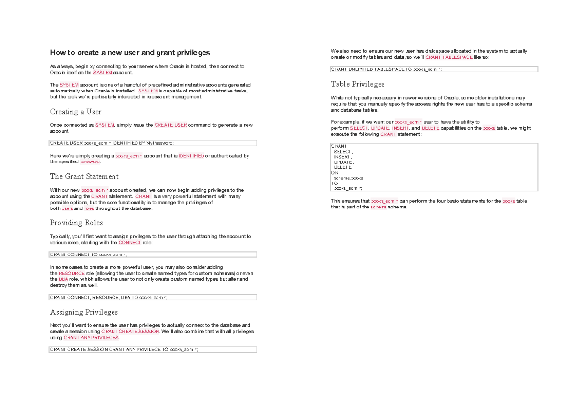 Create New User And Grant Privileges Base De Donn es R partis UTM