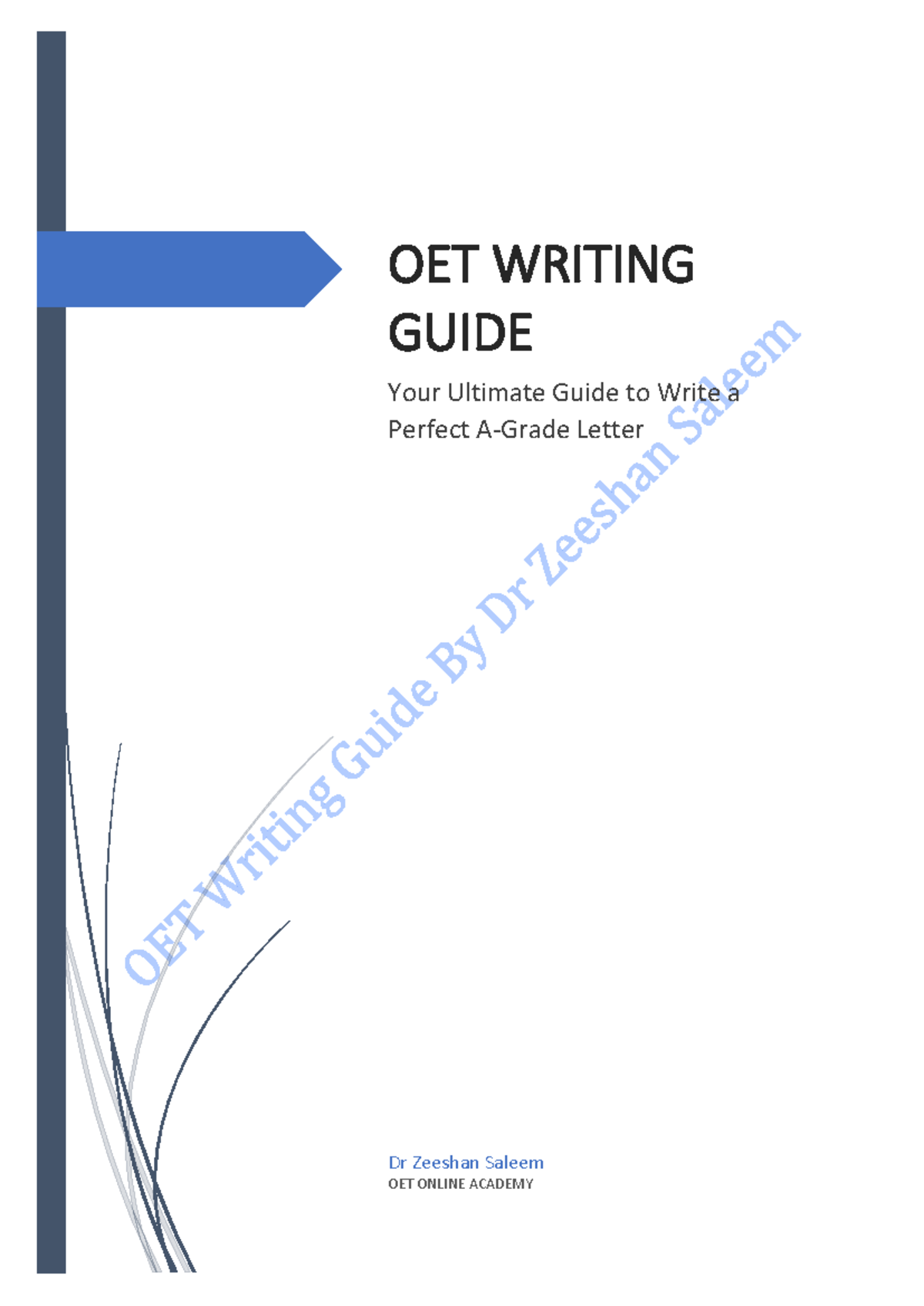 670297473 OET Writing Guide by Dr Zeeshan Saleem - OET WRITING GUIDE ...