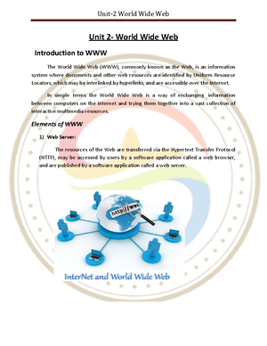 UNIT 4 HTML and Structure of Webpage - Unit 4: HTML and Structure of ...