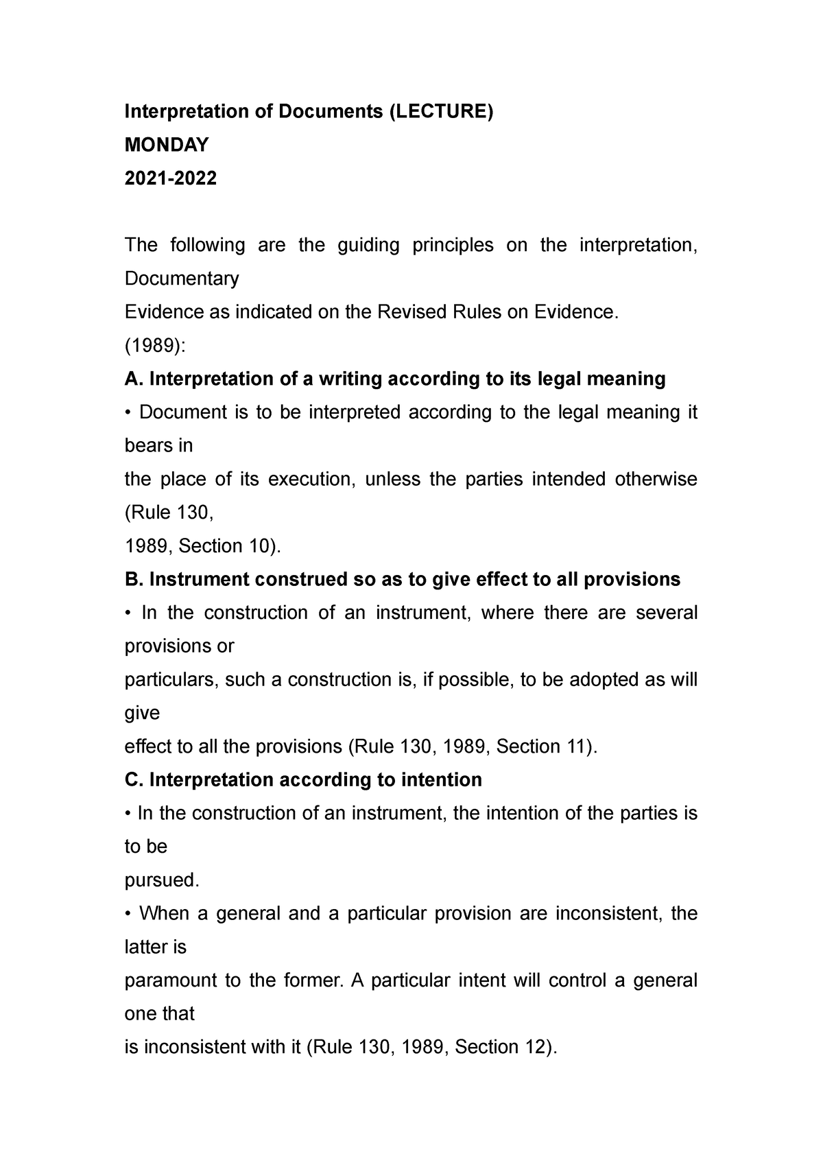 interpretation-of-documents-1989-a-interpretation-of-a-writing